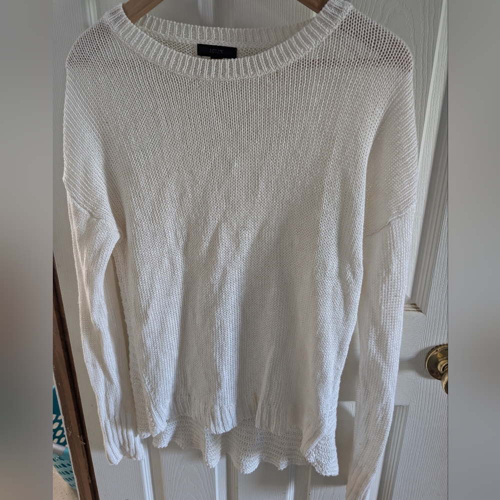 J. Crew Cream Knit Sweater